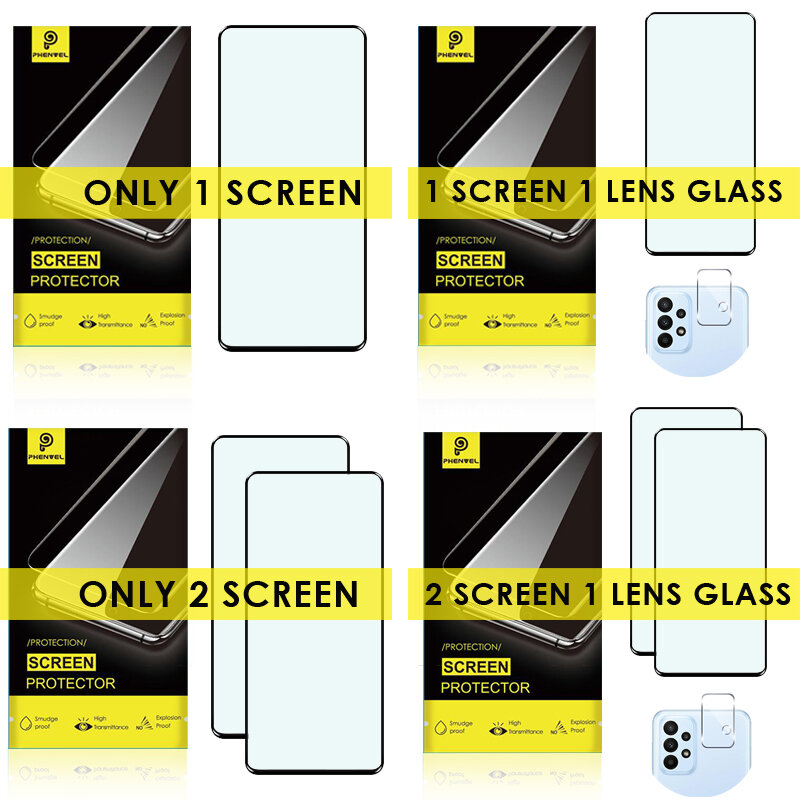 Oleophobic Protective Glass For Samsung Galaxy A53 Full Cover Screen Protector For Galaxy A53 Tempered Glass