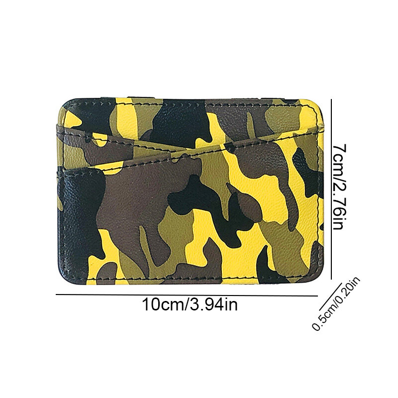 2023 New Camouflage Magic portafogli per uomo donna PU Leather Mini porta carte d'identità portamonete portamonete da viaggio custodia per carte di credito Clip Cover