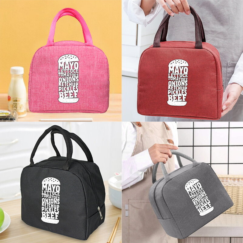 Lunch Bags for Women Handbags Insulated Lunch Box Portable Tote Cooler Thermal Picnic Bags School or Work Food Storage Bags