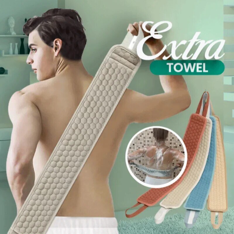 Shower Exfoliating punggung Scrubber mandi sabuk handuk bola sarung tangan lumpur dalam bersih tubuh Korea kain lap belakang Jepang Scrub tarik tali