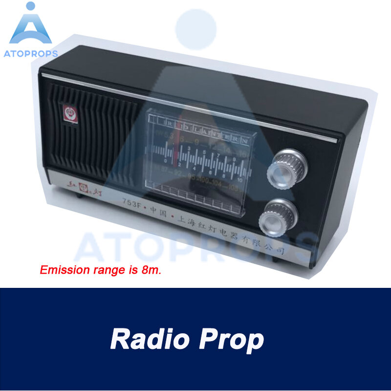 Escape room prop Radio Prop Turn the radio into correct frequency to play clues secret chamber game  ATOPROPS