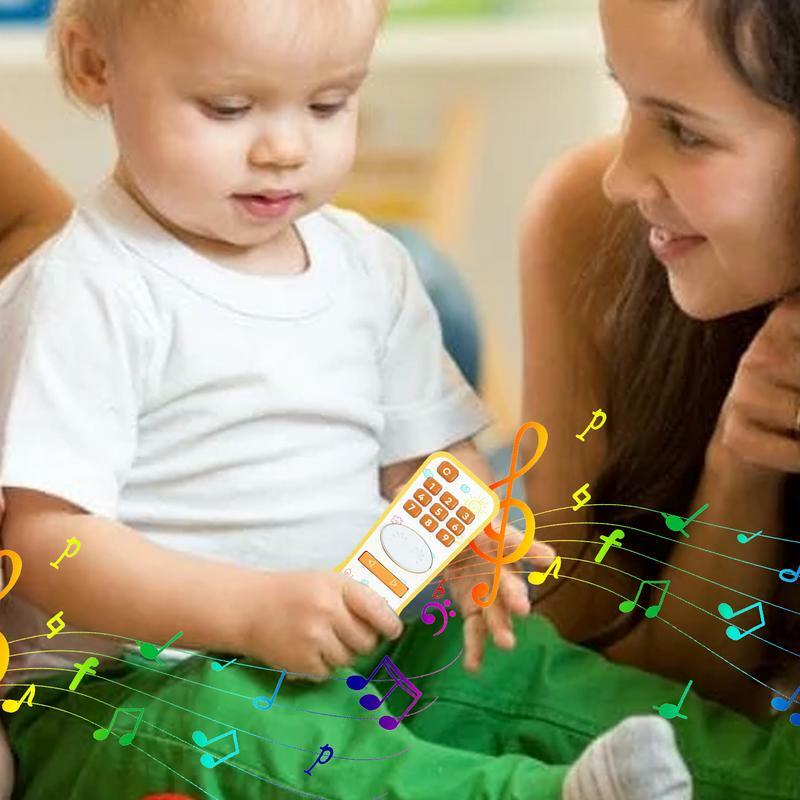 TV Remote Toy Early Educational Musical Toys With Light And Sound Creative Montessori Toys Sensory Preschool Toys For Birthday