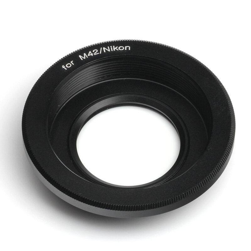 Tains Confirmer l'adaptateur d'objectif Extron imbibé de verre, objectif à monture à vis M42 vers appareil photo Nikon