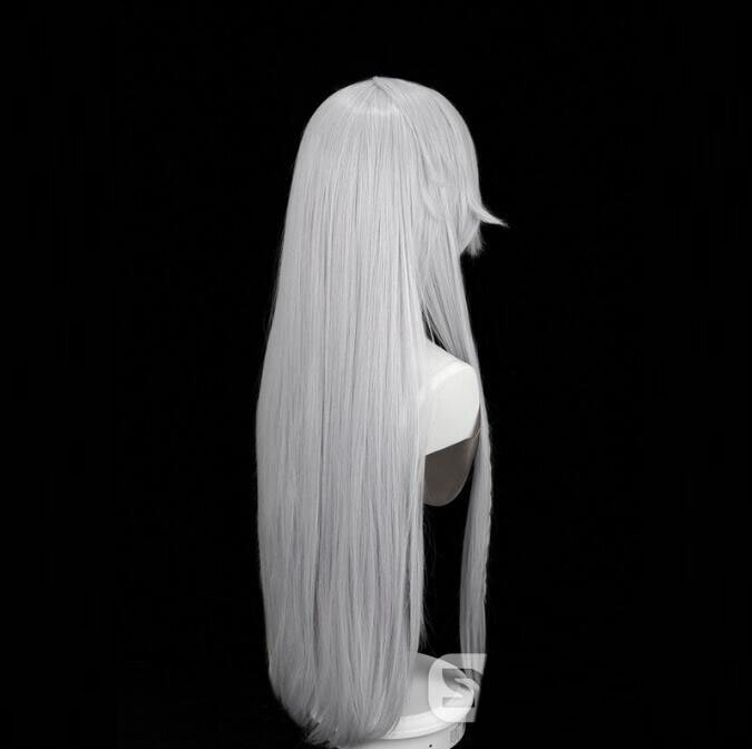 Anime Wigs Cosplay Under Taker Cosplay Wig 90cm Long Gery White Undertaker Cosplay Wig Heat Resistant Synthetic Hair