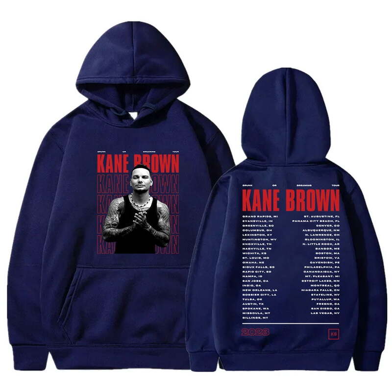 Kane Bruin Dronken Of Dromen Tour Hoodies Merchandise Dames Heren Casual Sweatshirt Met Lange Mouwen