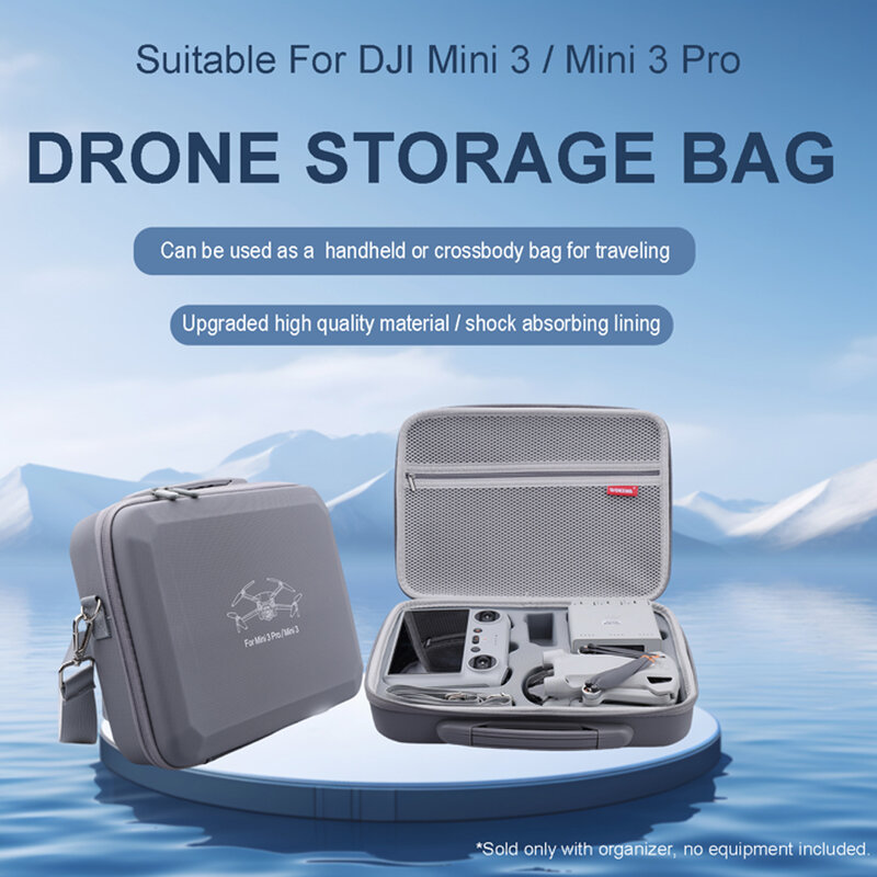 Tas Portabel untuk DJI Mavic Mini 2 Tas Penyimpanan Tas Tangan Drone Kotak Pembawa Luar Ruangan Casing untuk Aksesori Drone DJI Mini 2
