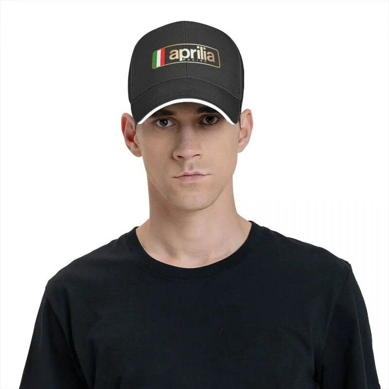 Topi bisbol desain 2024, Aprilia pakaian balap untuk pria wanita topi Trucker topi matahari kasual