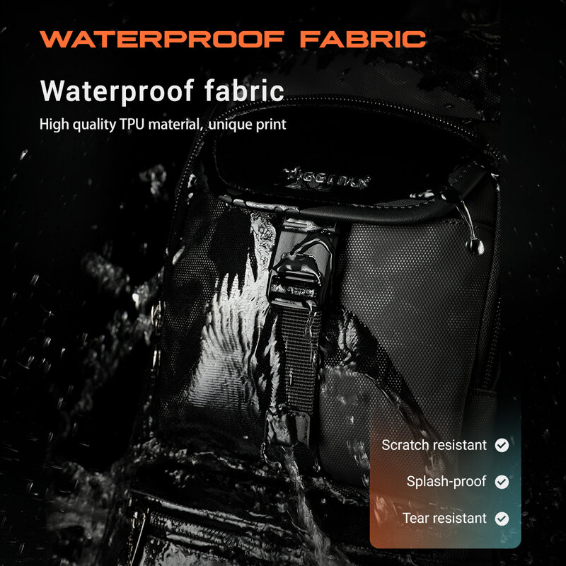 男性用防水ショルダーバッグ,ファッショナブルなメンズバッグ,9.7インチipad用,大容量,耐水性