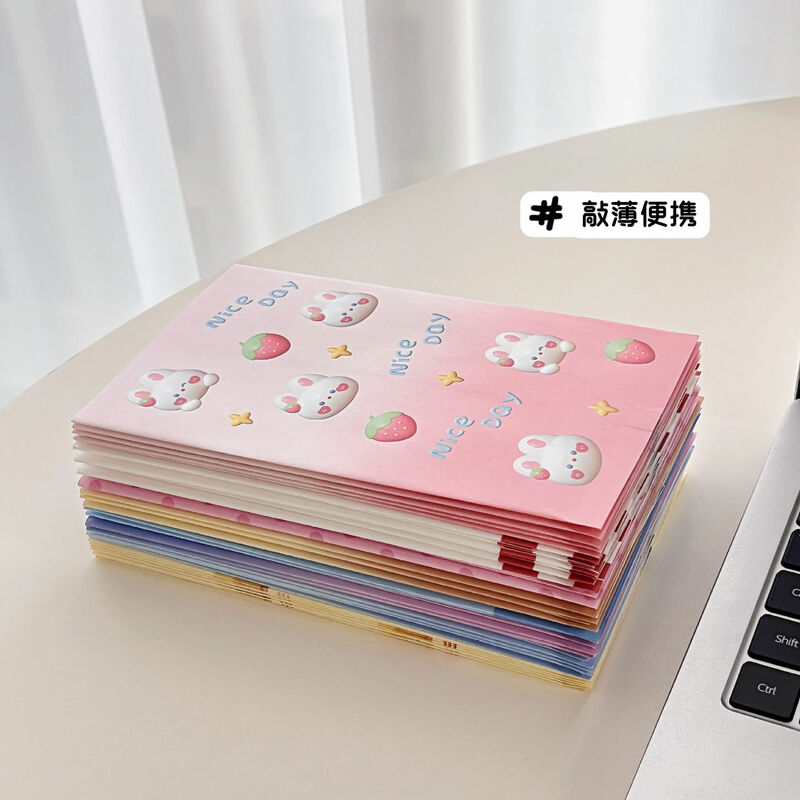 Korean Ins Paper Packaing Bag Cute Rabbit Bear Dog Chocolate Food Sundries Storage Organizer Home Decor Jewelry Cosmetics Gift