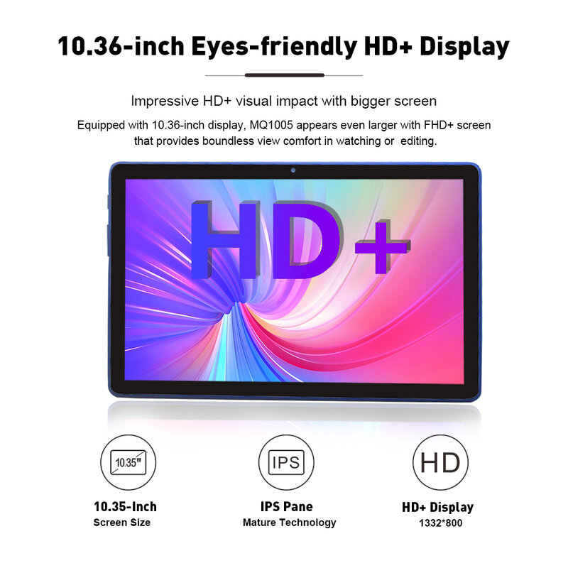 CWOWDEFU Android 11 Tablets 10.4 Inch IPS 1332x800 Quad Core 3GB 32GB Wifi 5G 6000mAH Original PC Tablet with Leather Body 2024