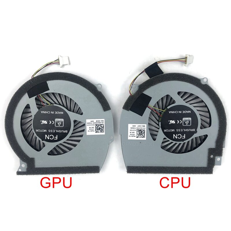 New Original Laptop CPU GPU Cooling Fan For DELL Inspiron 15R 15-7566 7000 7567 14-7467 7466 P78G Cooler 0147DX 0NWW0W