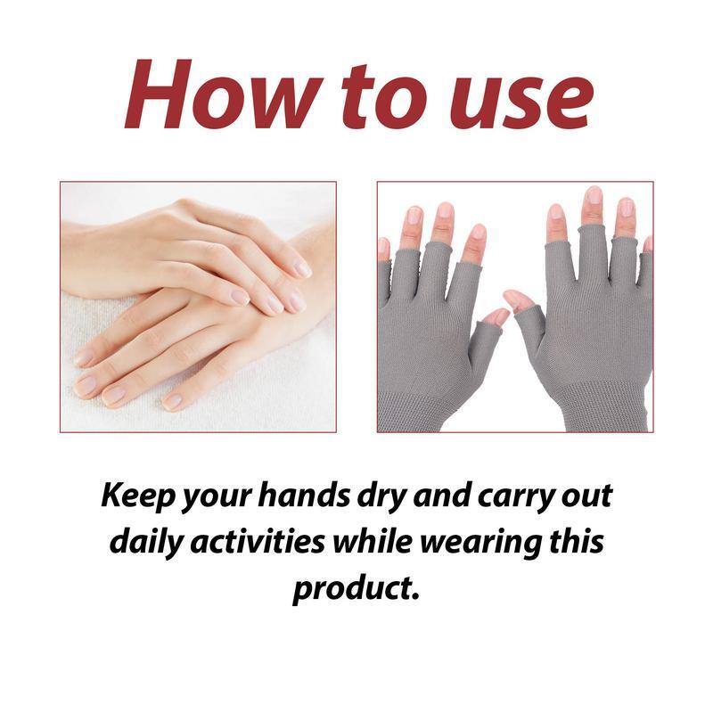 オープンフィンガーコンプレッショングローブ、ハーフタイプの手袋、ハンドラップ、手のひら、指先、関節の緩和をサポート