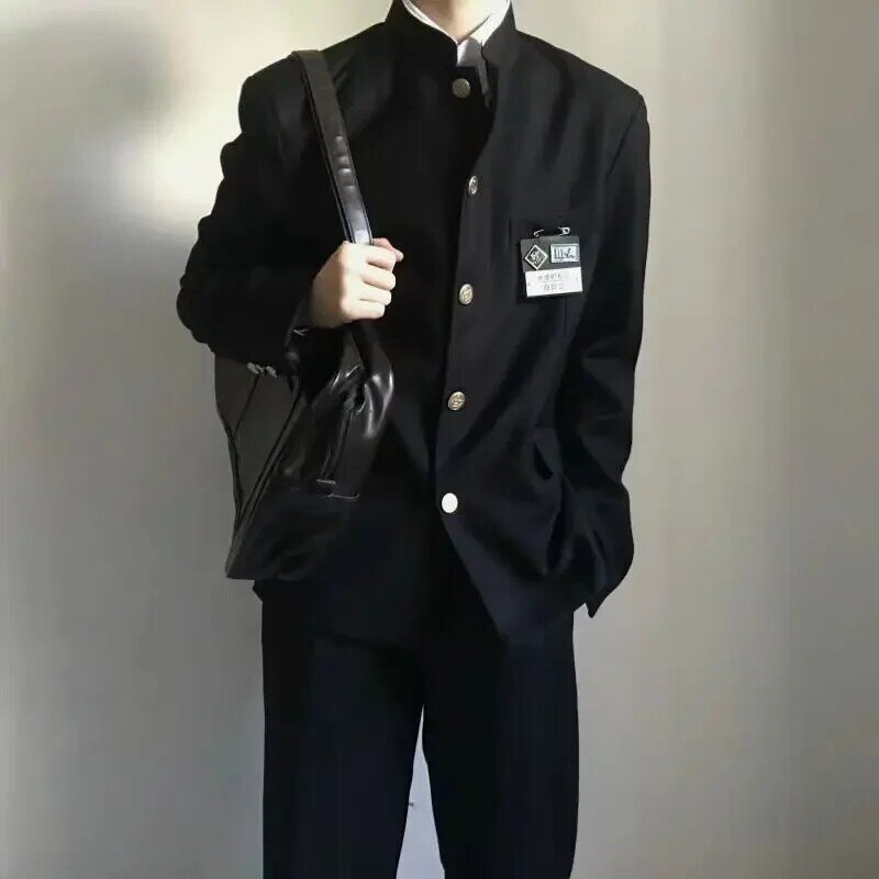 Uniforme escolar japonés para hombres y mujeres, traje Zhongshan, uniforme escolar universitario Suzuki JK, chaqueta de uniforme de clase