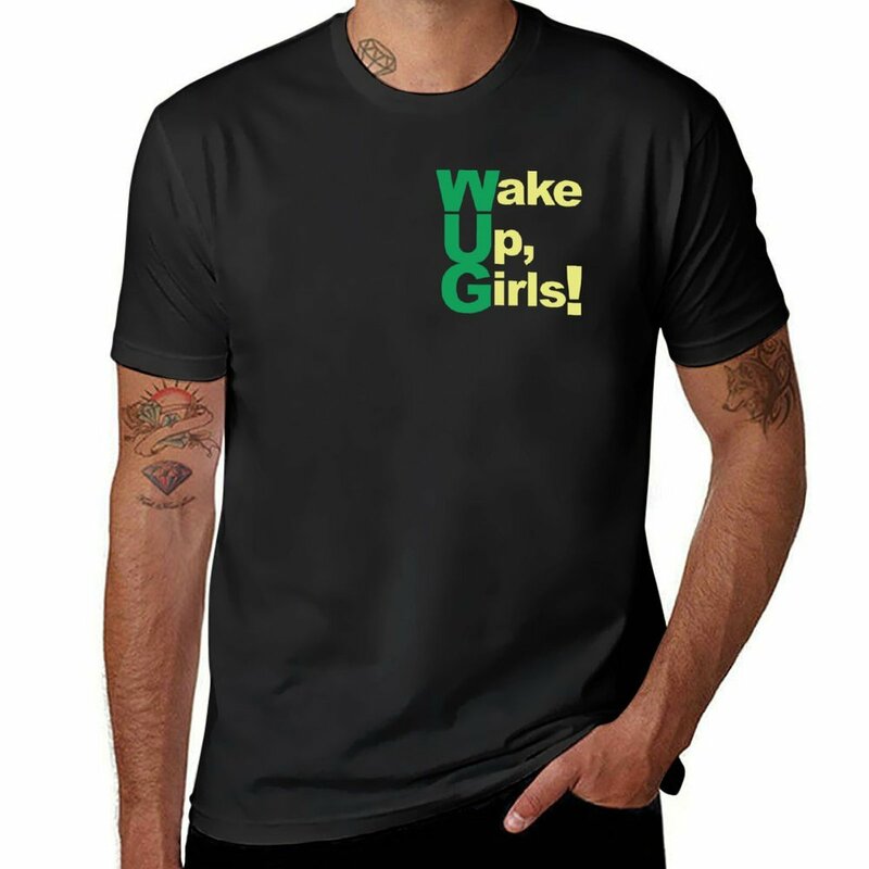 Acordem meninas! T-shirts personalizadas masculinas, T-shirt extragrande