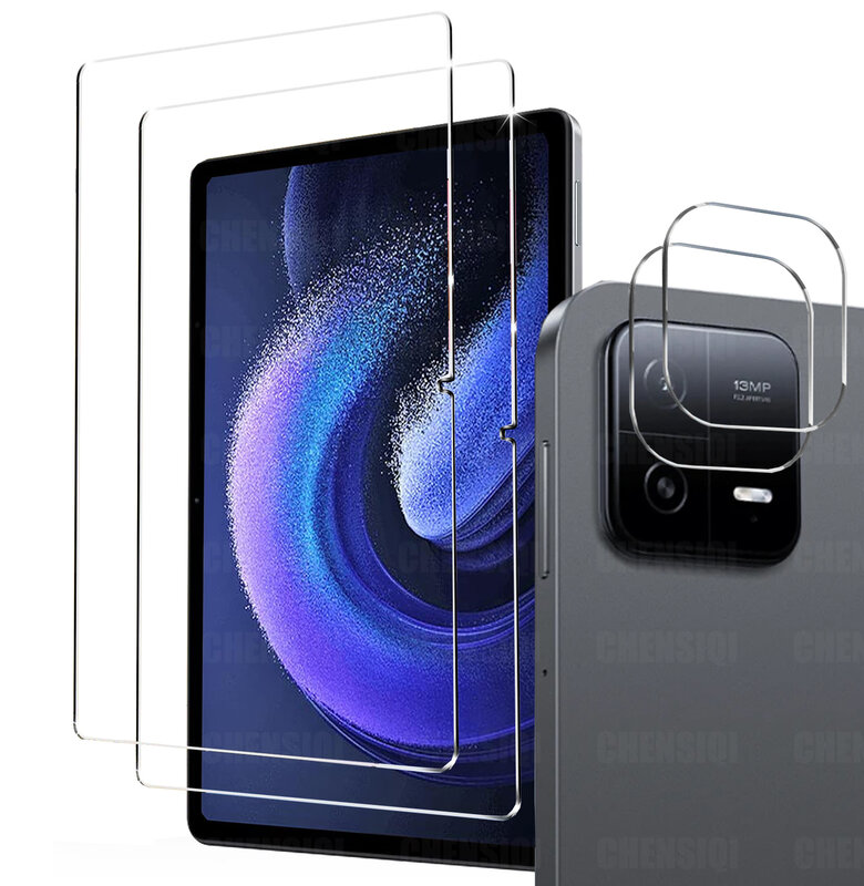 Закаленное стекло для Xiaomi Pad 6 / Xiaomi Pad 6 Pro, 11 дюймов, 2023, защита экрана, защита задней камеры, защита от царапин, стеклянная пленка
