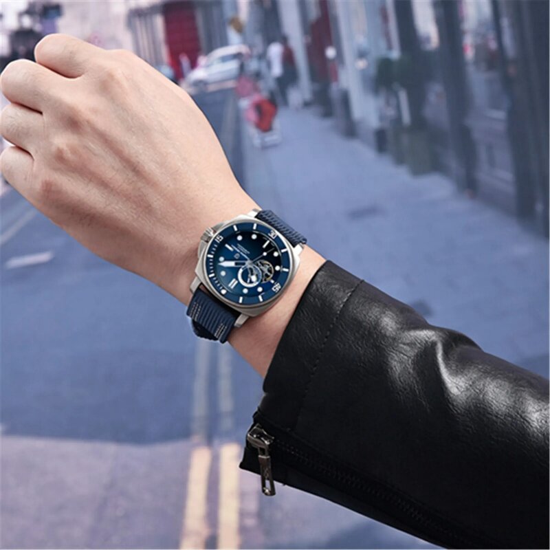PAGANI DESIGN Brand Sports Men Mechanical Watch Fashion Sapphire 200M Waterproof Automatic Timecode Relogio Masculino 2024 New