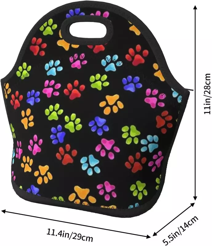 حقيبة حمل مبرد لمخفي الكلاب الملونة ، قابلة لإعادة الاستخدام ، معزولة ، نيوبرين ، محمولة ، حقائب صندوق غداء