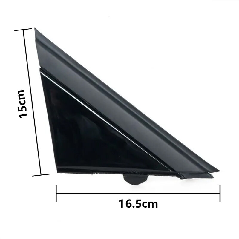 Untuk FIAT 500 2012-2019 penutup pelat segitiga cermin cetakan penutup bendera jendela depan a-pillar segitiga Triangle 1SH16KX7AA