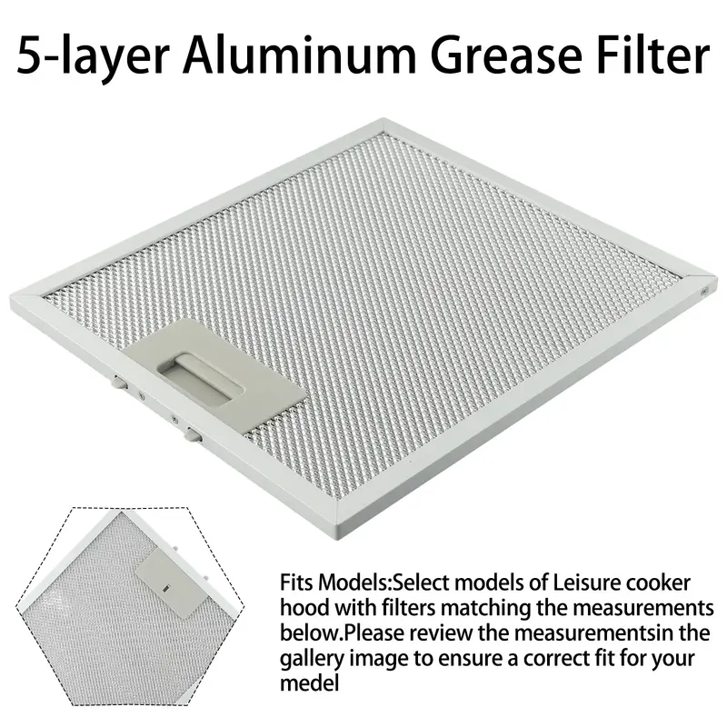 Wymienne filtry okapu kuchennego Filtr odpowietrzający z metalowej siatki 230x260x9mm do otworów wentylacyjnych okapu Home Improvement