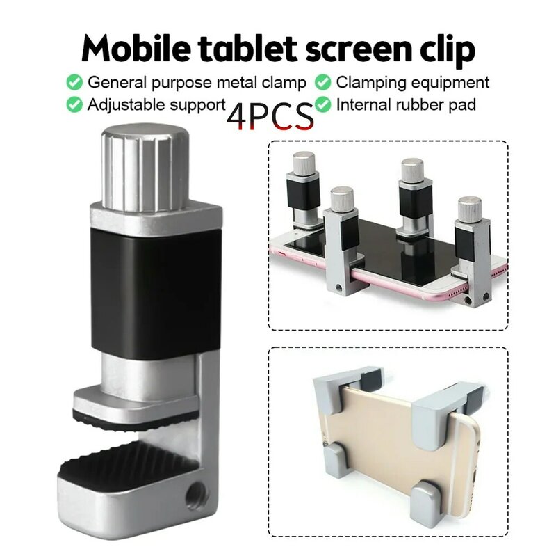 Ajustável ferramenta de reparo do telefone móvel, suporte da braçadeira, LCD Display Screen Fixação Clip, Tablet Acessórios, Screen Press