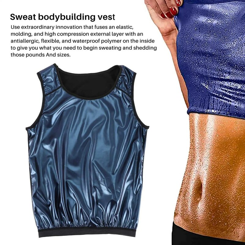 Vest Premium Workout Tank Top Polymer for Slimming Weight Loss Fitness Men's XXL/XXXL