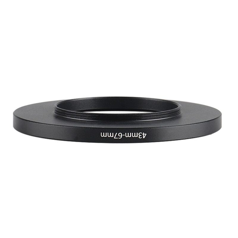 캐논 니콘 소니 DSLR 카메라 렌즈용 알루미늄 블랙 스텝 업 필터 링, 43mm-67mm, 43-67mm, 43-67mm, 필터 어댑터 렌즈 어댑터