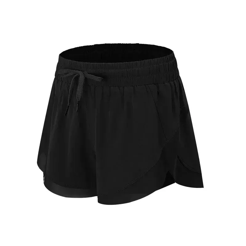Pantaloncini traspiranti ad asciugatura rapida pantaloncini da Yoga a tre punti a prova di esposizione estivi da donna pantaloncini elastici per il sollevamento dell'anca