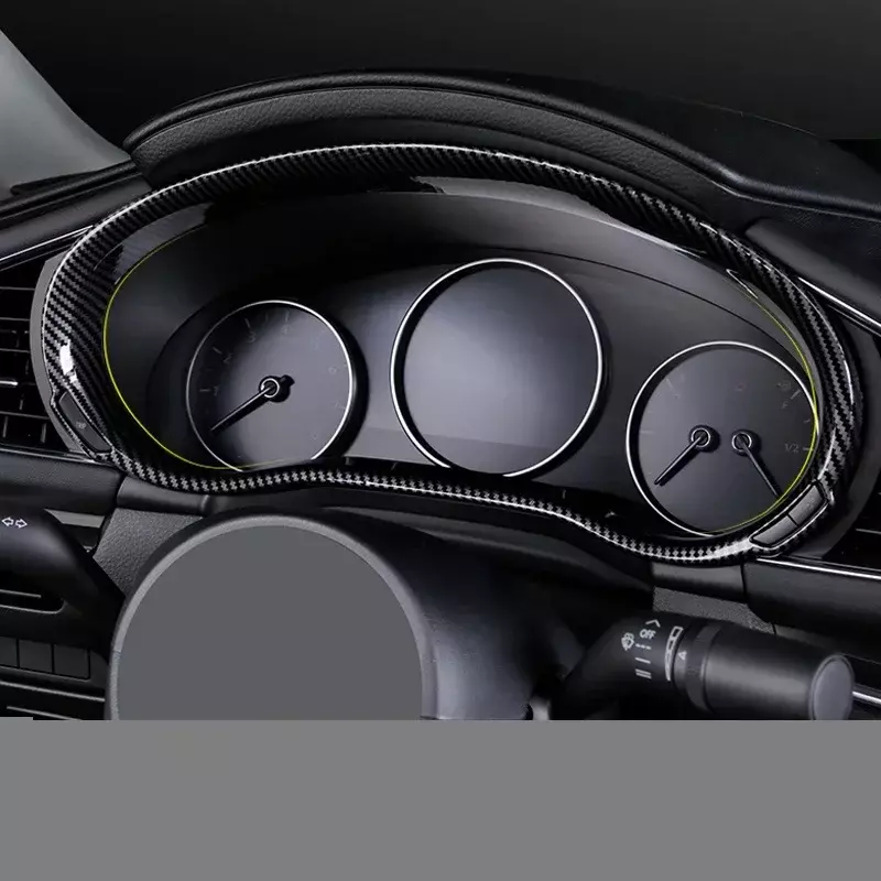 For Mazda CX-30 CX30 CX 30 2019 2020 Styling Accessories Speed Meter Screen Film Border Frame ABS Carbon Fiber Interior