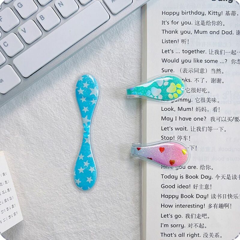 PVC Magnetic Bookmark New Double Sided Durable Paper Clip Portable Magnetic Paper Clip Notebook