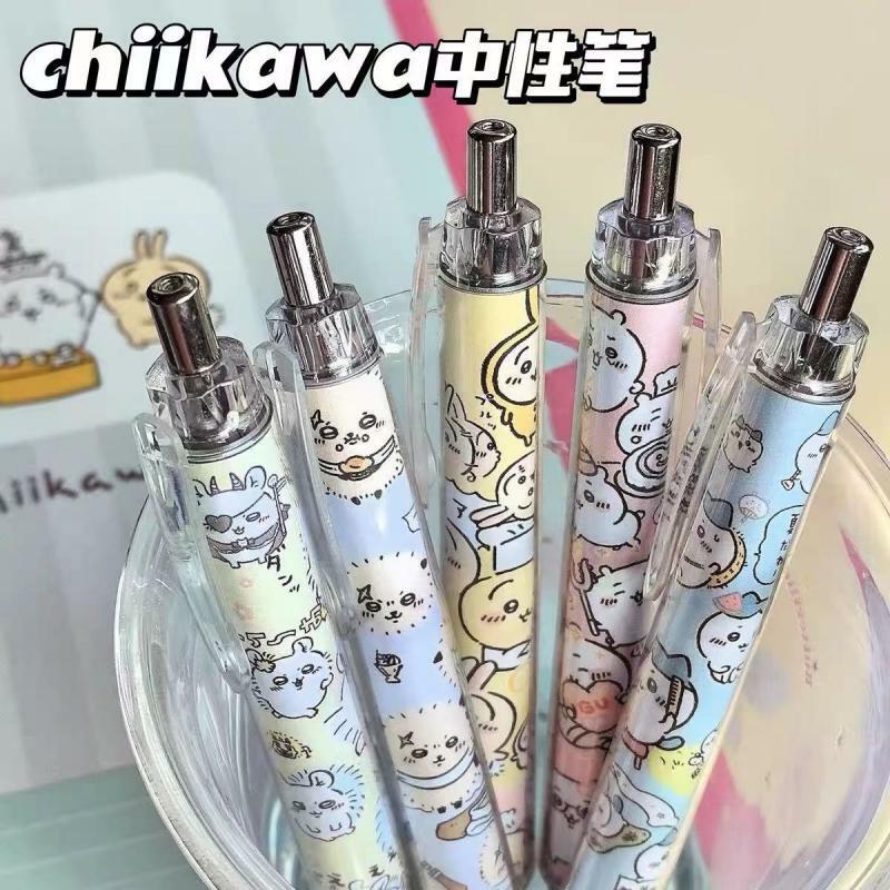 Kawali Chiikawas Gel Pen Ball Pen Student Cartoon Stationery School Supplies Cute Kids Toys Friend Gift Birthday Gift For Girls