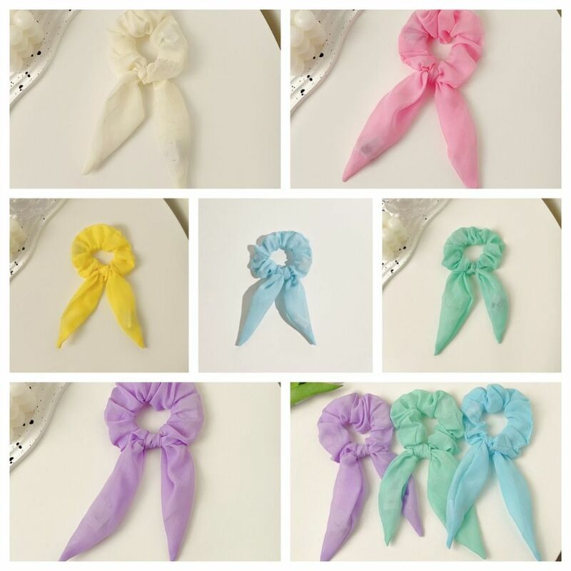 Fita LED Light Up Hair Rubber Band, Bow Luminous Hair Bands, Scrunchies, Creative, Candy Color, Hair Accessories Gift