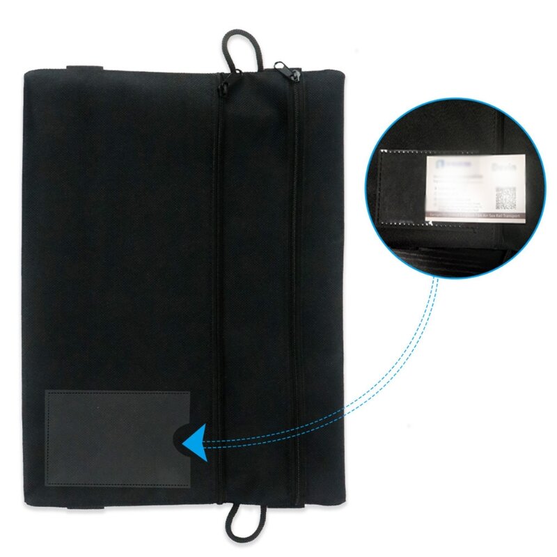 Mehrzweck-Briefpapier-Aktentasche mit 2 elastischen Riemen, Toilettenartikel-Organizer-Tasche