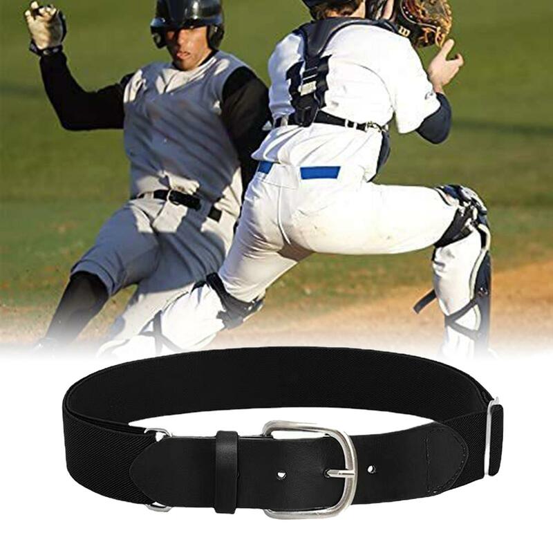 Cinturón de béisbol cinturón de Softball para jóvenes y adultos fácil de ajustar cierre de hebilla Flexible, longitud 46cm-80cm, ancho 3cm duradero