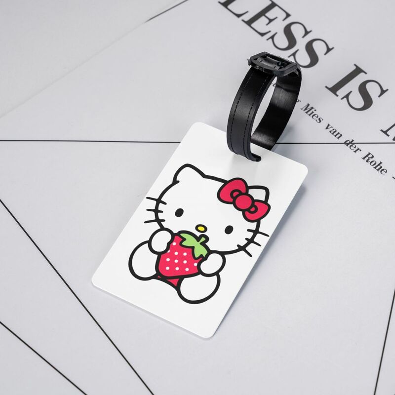 Benutzer definierte Sanrio Hallo Kitty Gepäck anhänger für Koffer Privatsphäre Abdeckung Name ID-Karte