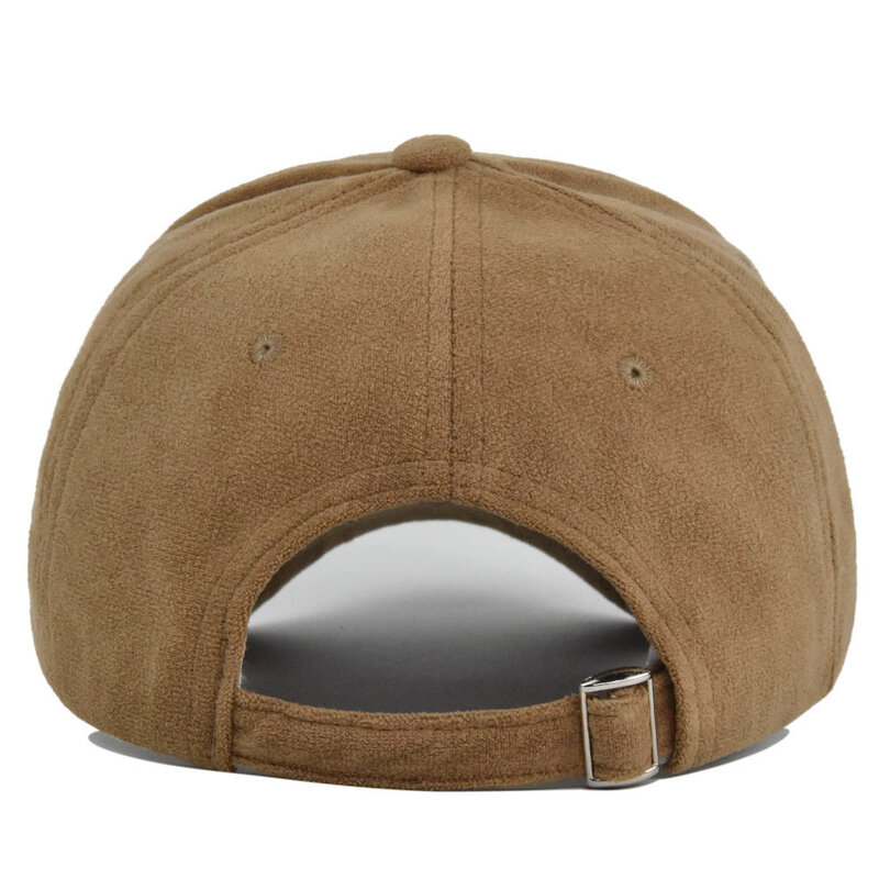 Topi Baseball Solid Chamois topi ayah tahan angin topi polos polos topi Strapback klasik topi luar ruangan dengan pinggiran melengkung