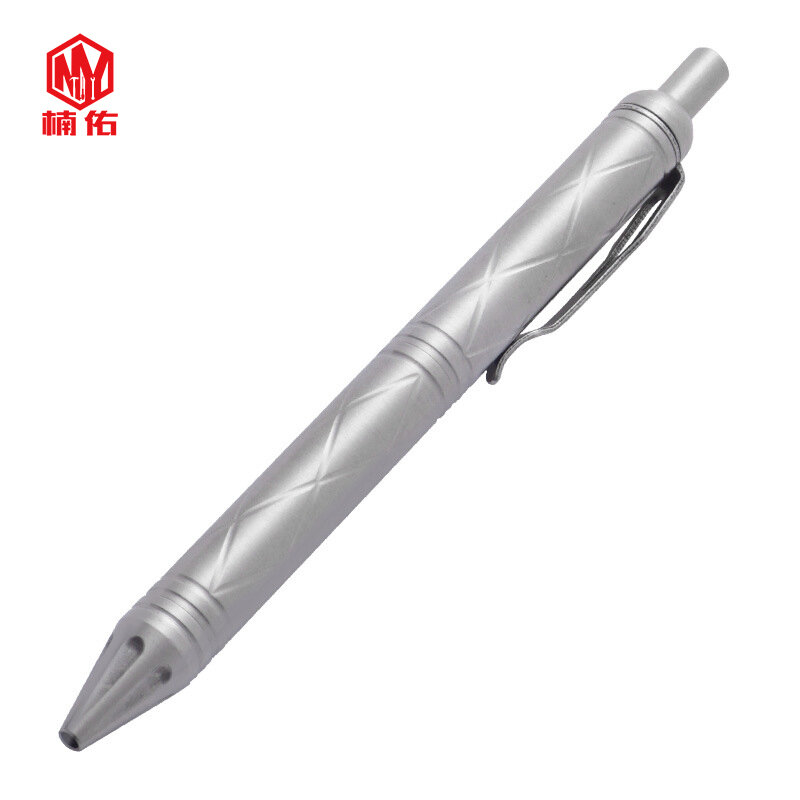 1PC Stainless Steel Business Office Press Signature Writing Pen Metal Gel Pen Heavy-duty Feel
