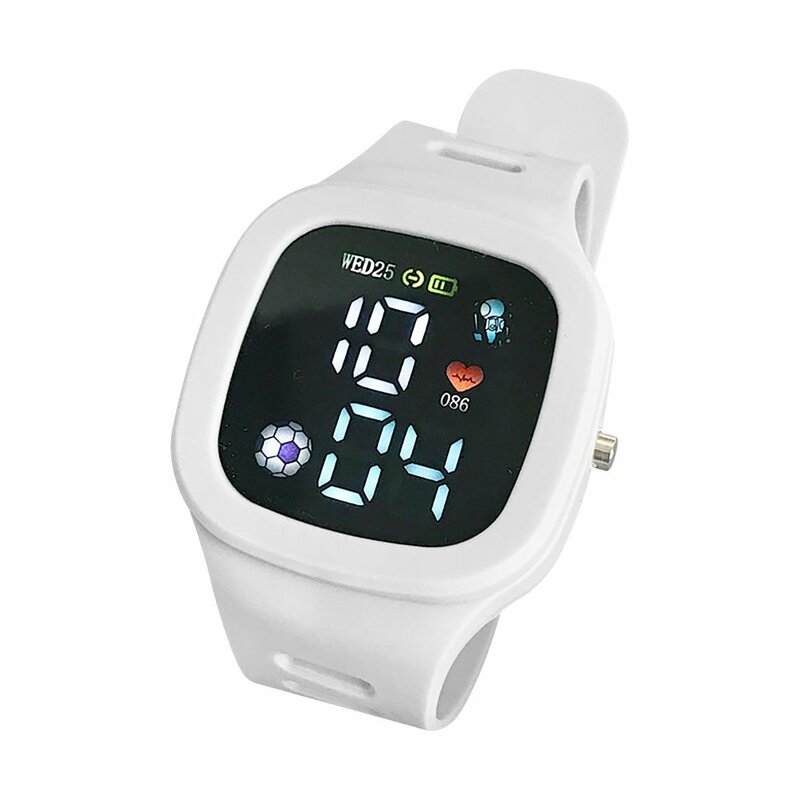 Смарт-часы с GPS-трекером, водонепроницаемые, с силиконовым ремешком