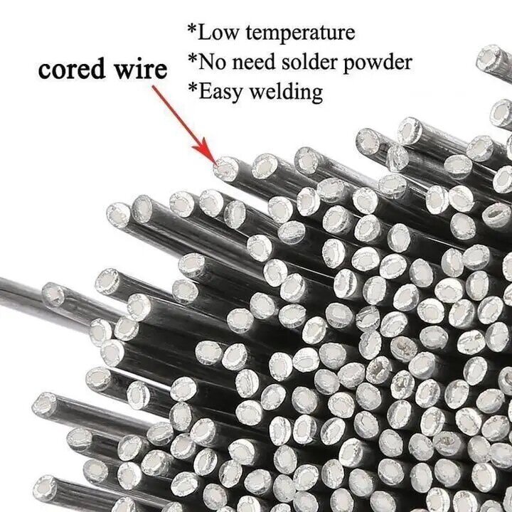 Cobre e alumínio Flux Welding Rod Cored Wire Ferramenta de solda de alumínio de aço Solda de fluxo de solda solda Cored Wire Hand Tool
