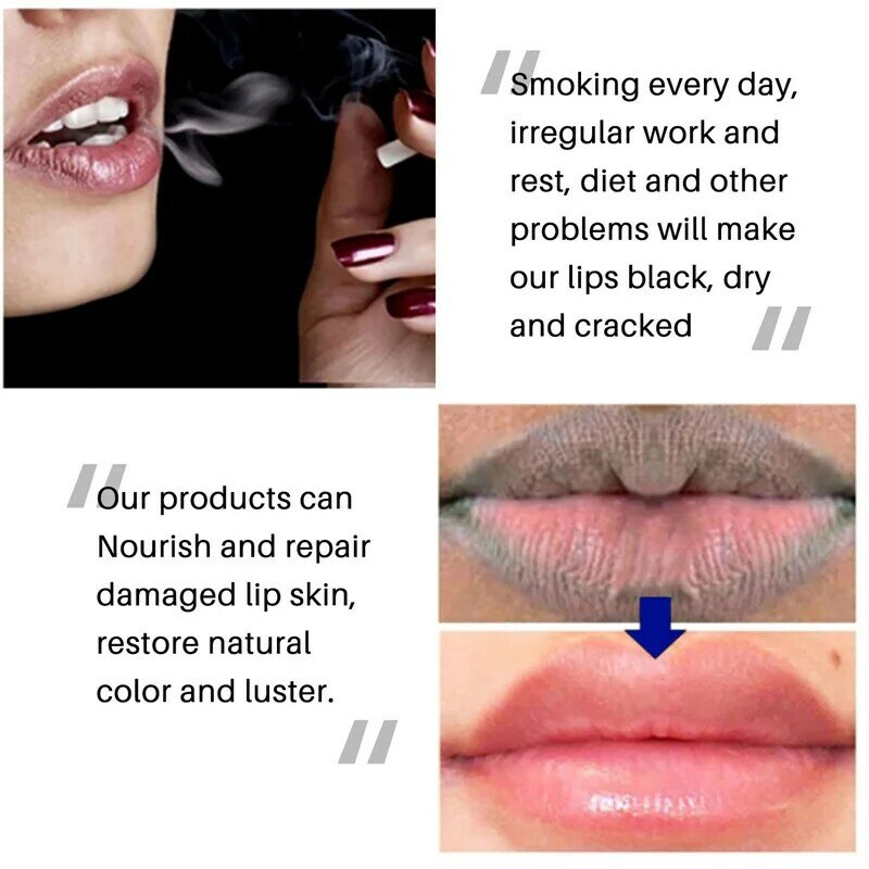 Pelembap bibir menghilangkan noda hitam, masker Gloss minyak pengelupas kulit bersih pelembab produk perawatan riasan bibir kecantikan kesehatan baru