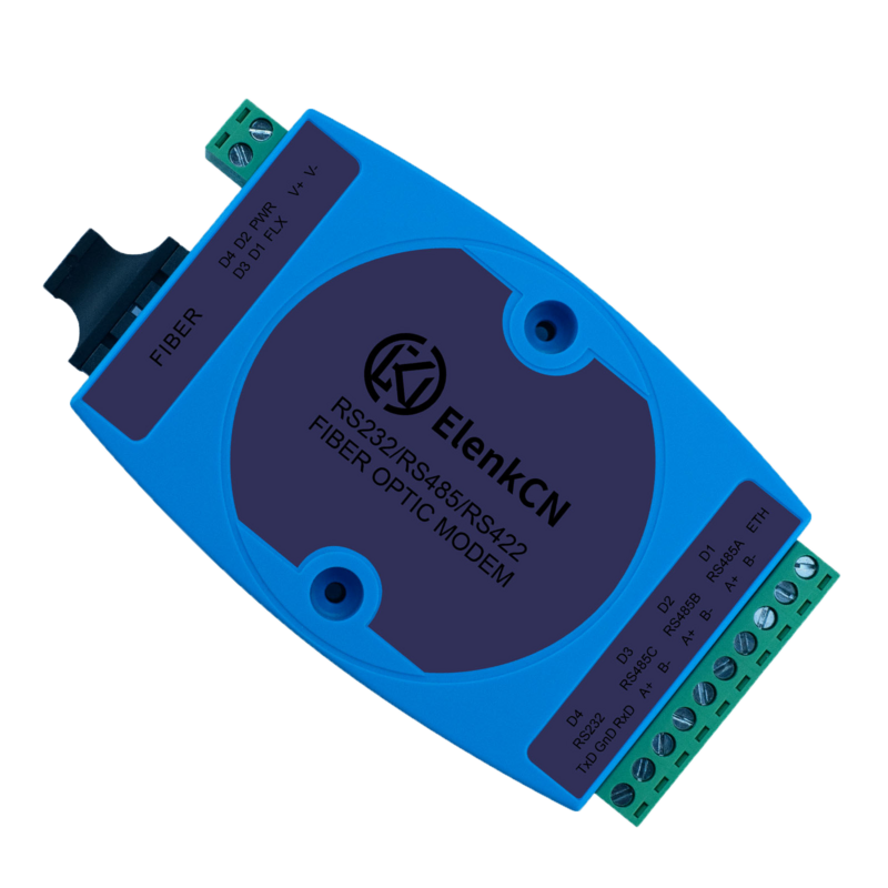 SC/FC/LC Fiber Optic Modem Transceiver DIN-Rail Optical Converter Serial Industrial Control Optical Modem 20KM Switch