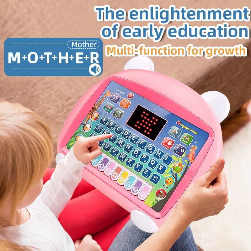 Multi-Functional Early Education Story อ่านเครื่อง,ปริศนาการศึกษาของเล่นแท็บเล็ตหุ่นยนต์เรียนรู้ Multi-ของขวัญการเรียนรู้