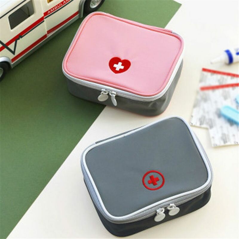 Outdoor First Aid Kit Bag Mini Medicine Storage Portable Household Medical Emergency Organizer Pouch Survival Travel Accessories