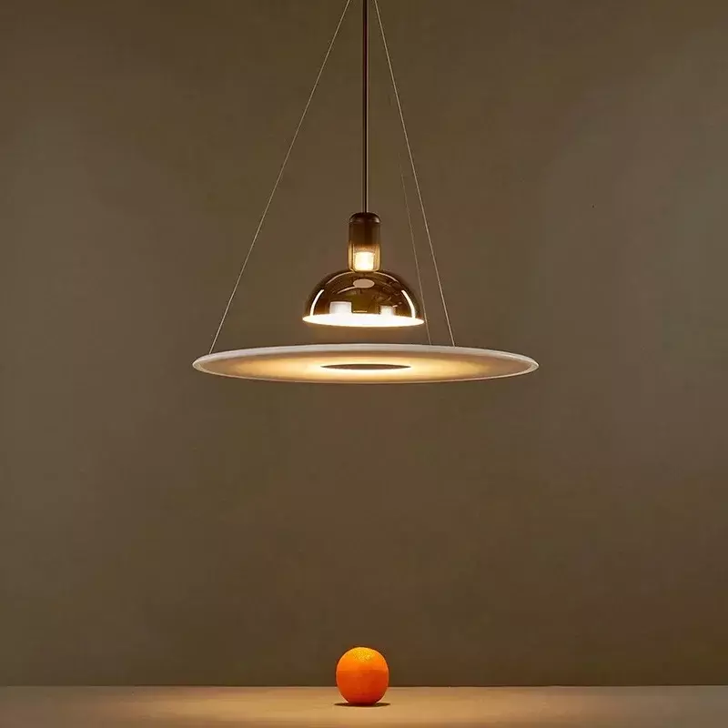 Włochy FLos Frisbi latający spodek wisiorek lampa do sypialni jadalni kuchnia wyspa salon wystrój domu oprawa oświetleniowa Led UFO