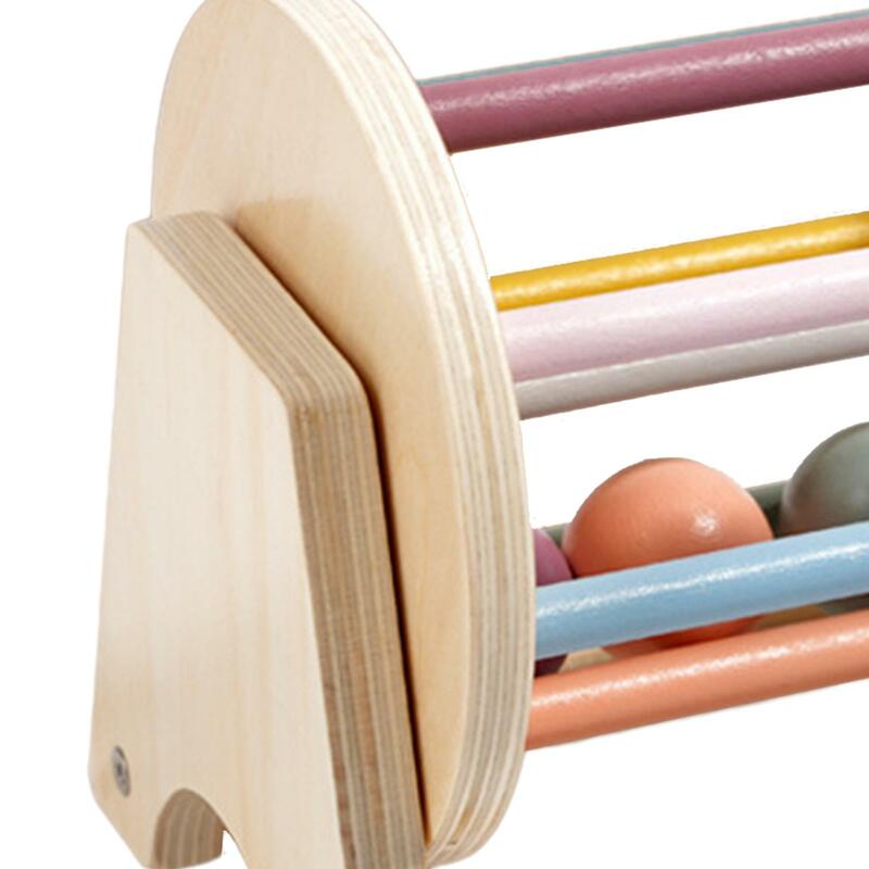 Juguete de tambor rodante para niños de 6 a 12 meses, juguete de desarrollo sensorial, sonajero de madera, juguete para gatear