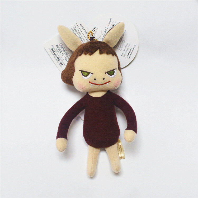 Милая мягкая плюшевая игрушка Yoshito Nara 17 см, маленькая кукла-Ангел дьявола, подарки с подвесками