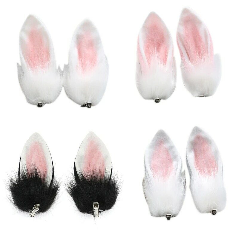 634C Cosplay Bunny Ear Duckbill Hair Clips Anime Hairpins Headdress Gothic Hairclip