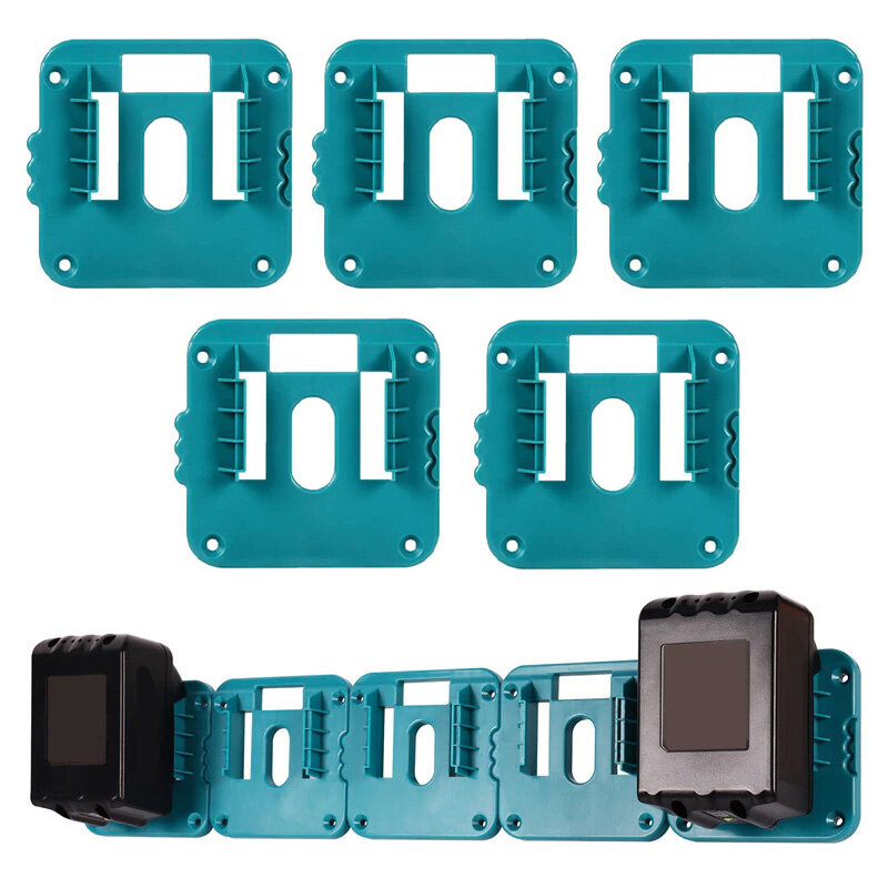 Suporte de bateria para Makita 18V Li-ion, suportes de armazenamento, suporte de doca, apto para BL1860, BL1850, BL1840, BL1830, 1 pc, 2 pcs, 5pcs