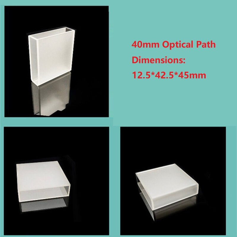 Glass Cuvette Liquid Sample Cell Light Path 5mm-50mm Absorption Cells 3.5ml Use For Spectrophotometer Frit Sintering Technology
