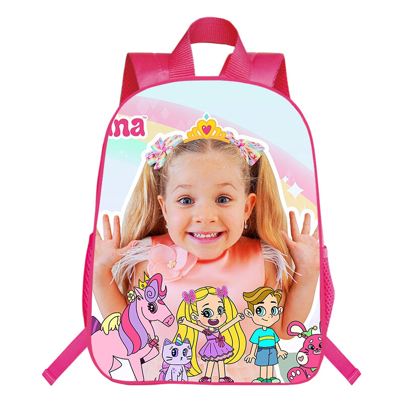 Tas punggung anak perempuan Diana, ransel tahan air pola Diana lucu, tas sekolah dasar
