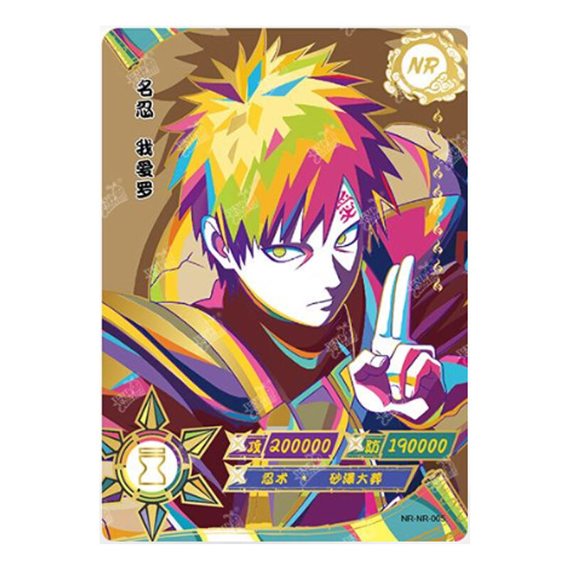 KAYOU-tarjeta de Naruto, serie completa NR, N ° 001 ~ 023, personajes de Anime, Uzumaki, Uchiha, Haruno, Sakura, Sasuke, tarjeta de colección rara